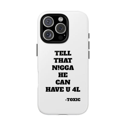 Tough Cases: Bold Quote Phone Case for Confident Individuals