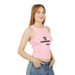 Womens Micro Rib Racer Tank Top - Not Ur Babymama Toxic Tee