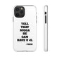 Tough Cases: Bold Quote Phone Case for Confident Individuals