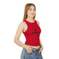 Womens Micro Rib Racer Tank Top - Not Ur Babymama Toxic Tee