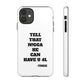 Tough Cases: Bold Quote Phone Case for Confident Individuals