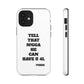 Tough Cases: Bold Quote Phone Case for Confident Individuals