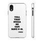 Tough Cases: Bold Quote Phone Case for Confident Individuals