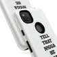 Tough Cases: Bold Quote Phone Case for Confident Individuals
